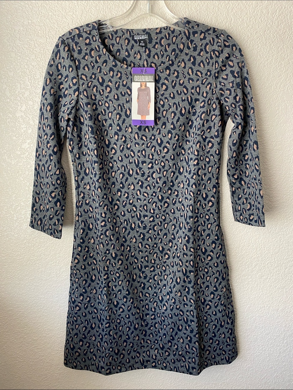 nicole miller dress color Grey Leopard  size XS